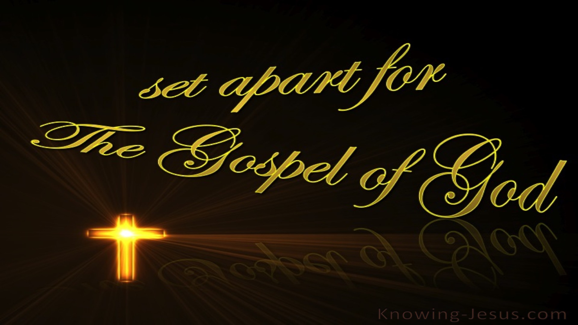 Romans 1:1 Set Apart The The Gospel (black)